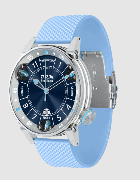 Review High Quality B.R.M Replica Watches For Sale BRM Boat Master BM6 BM6-44-SA Light Blue